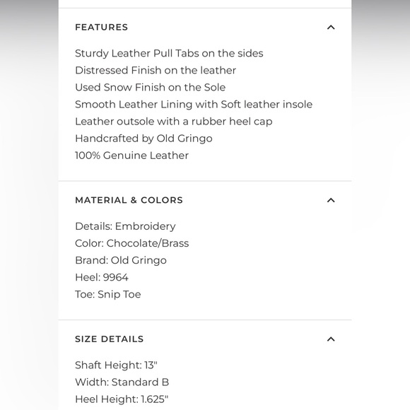 Embroidered Leather Cowboy Boots Old Gringo Bonnie - Picture 11 of 11